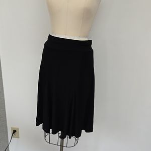 Merona Black A-line Midi Skirt for Work